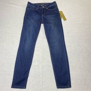 NWT Lauren Conrad Jegging Jeans Womens 2 Blue Skinny Leg Mid Rise Soft Stretch